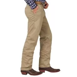 Wrangler Mens Riata Khaki Flat Front Pants -Western Cowboy Equipment Shop 00096KH 2