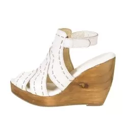 Womens Very Volatile White Wedge Sandals -Western Cowboy Equipment Shop 04S19015 15