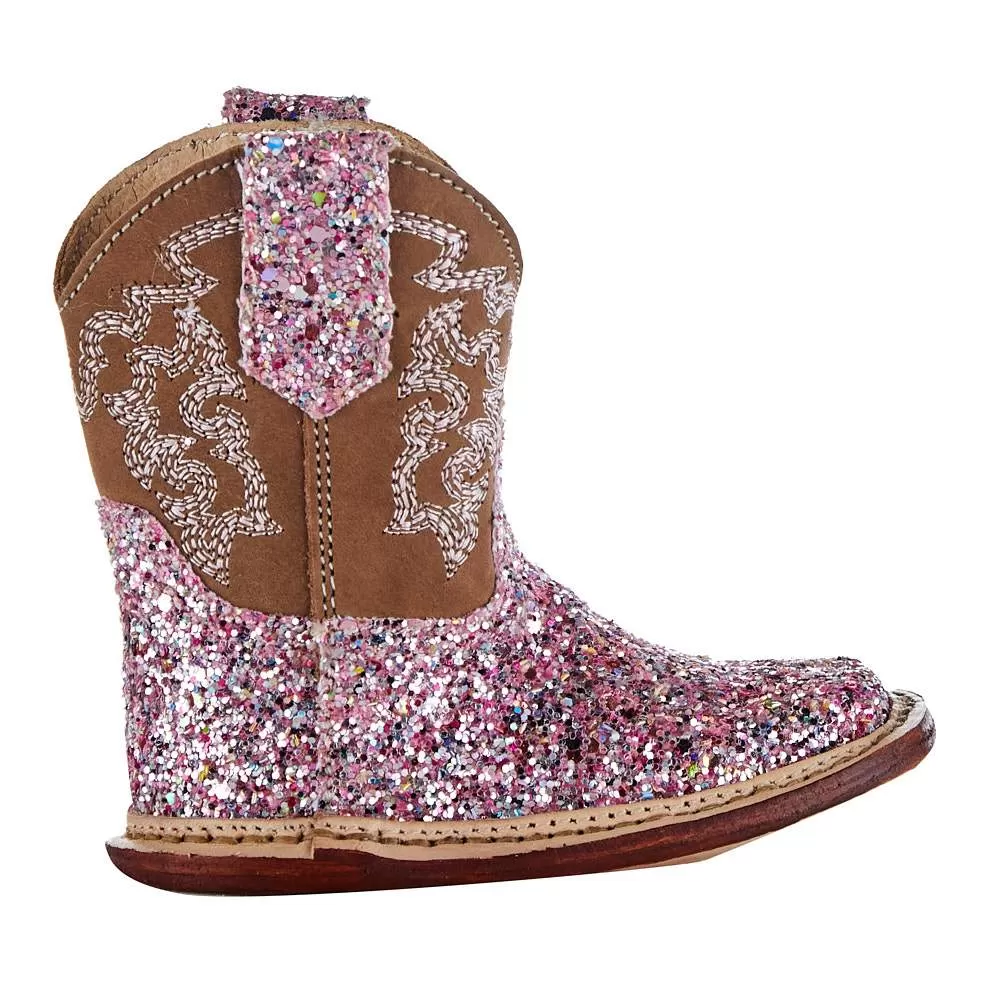 Roper NRS Exclusive Infant Footwear Pink Glitter Cowgirl Boot 6 Roper NRS Exclusive Infant Footwear Pink Glitter Cowgirl Boot - Image 4