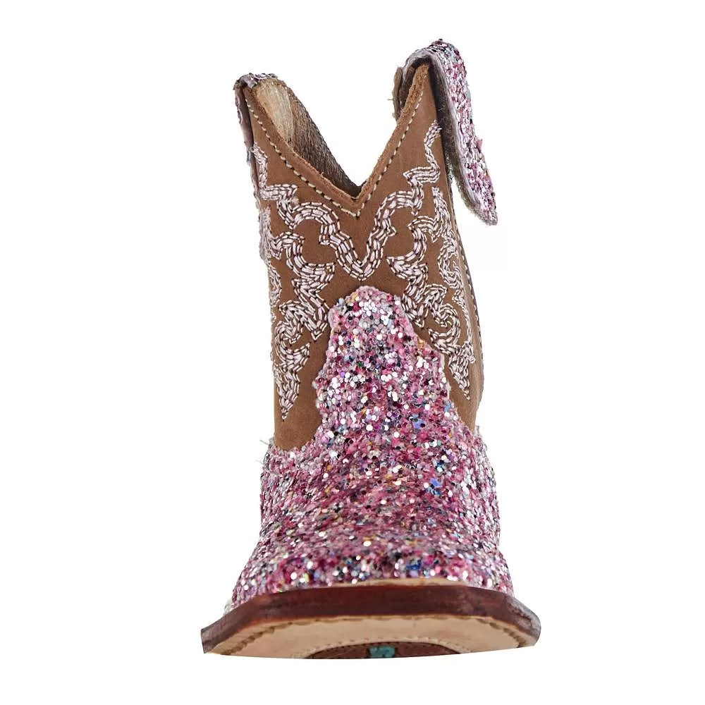 Roper NRS Exclusive Infant Footwear Pink Glitter Cowgirl Boot 7 Roper NRS Exclusive Infant Footwear Pink Glitter Cowgirl Boot - Image 5
