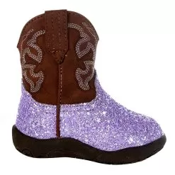 Roper NRS Exclusive Infant Footwear Purple Glitter Boot -Western Cowboy Equipment Shop 09 016 1225 2962 3