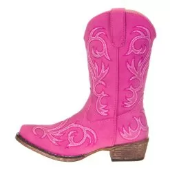 Roper Footwear Kids Roper Riley Pink 9in. Snip Toe -Western Cowboy Equipment Shop 09 018 1566 2422 2