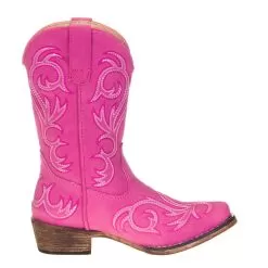 Roper Footwear Kids Roper Riley Pink 9in. Snip Toe -Western Cowboy Equipment Shop 09 018 1566 2422 4
