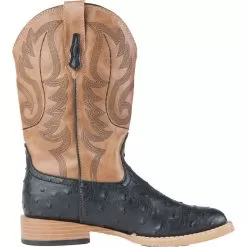 Roper Footwear Kid's Black Ostrich Print Cowboy Boots 11 Roper Footwear Kid's Black Ostrich Print Cowboy Boots -Western Cowboy Equipment Shop 09 018 1900 0050 7