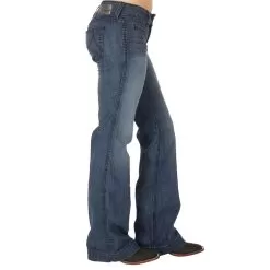 Ariat Womens Mid Rise Stretch Ella Wide Leg Trouser Jean 10018360 -Western Cowboy Equipment Shop 10018360 22