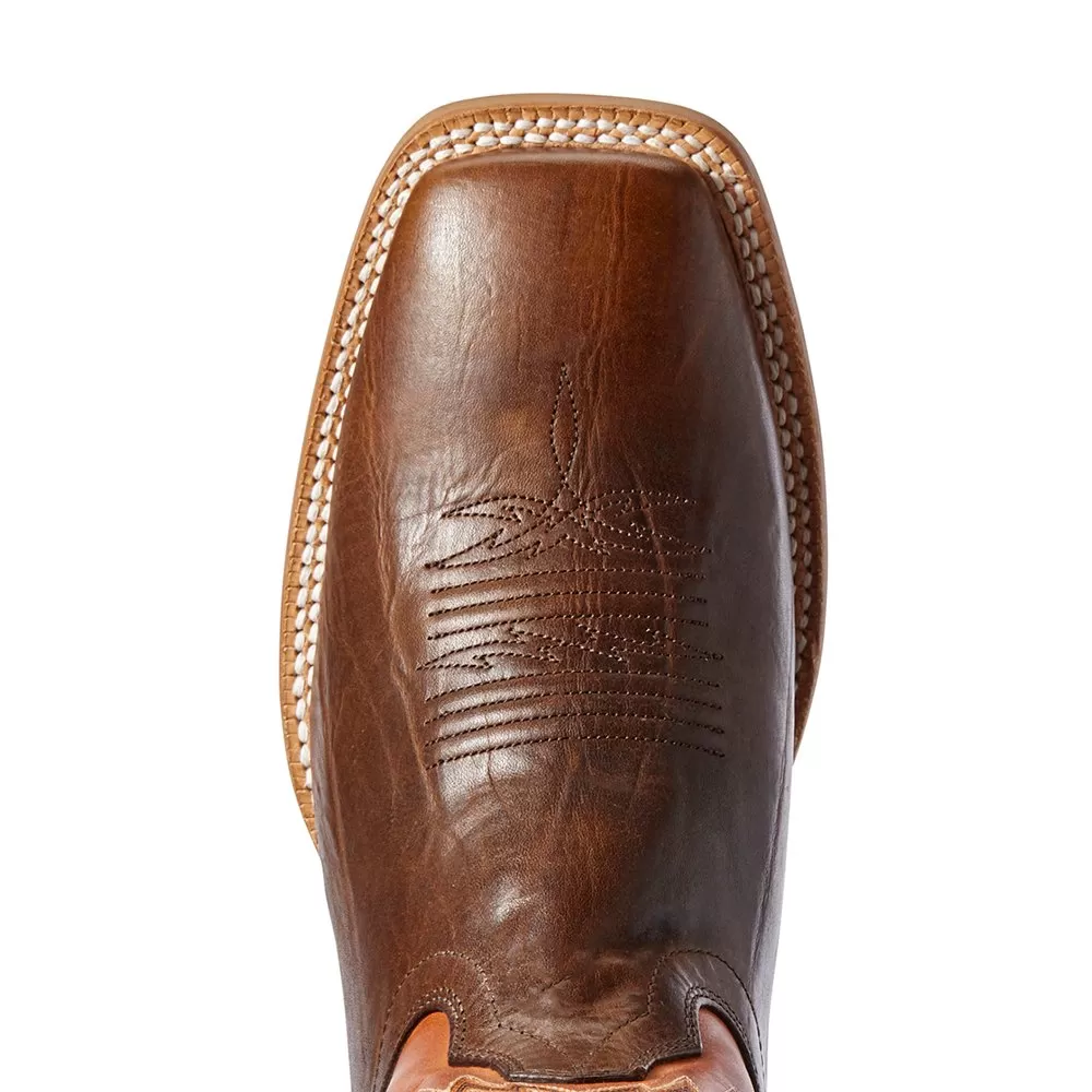 Ariat Men's Ariat Arena Rebound Chocolate 11in. Rave Orange Square Toe Cowboy Boot 6 Ariat Men's Ariat Arena Rebound Chocolate 11in. Rave Orange Square Toe Cowboy Boot - Image 4