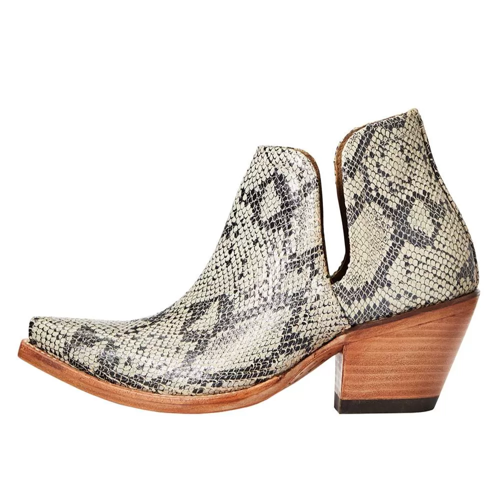 Ariat Women`s Black White Snake Dixon Bootie 4 Ariat Women`s Black White Snake Dixon Bootie - Image 2