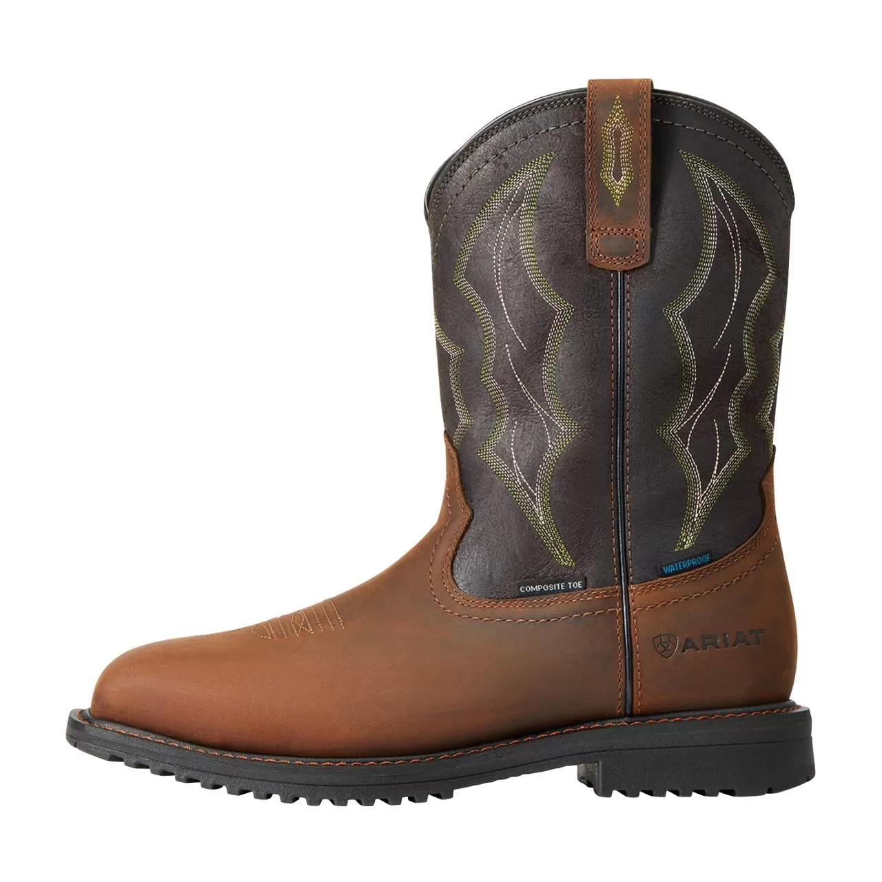 Ariat Men Brown Rigtek WP Comp Toe Work Boot 4 Ariat Men Brown Rigtek WP Comp Toe Work Boot - Image 2
