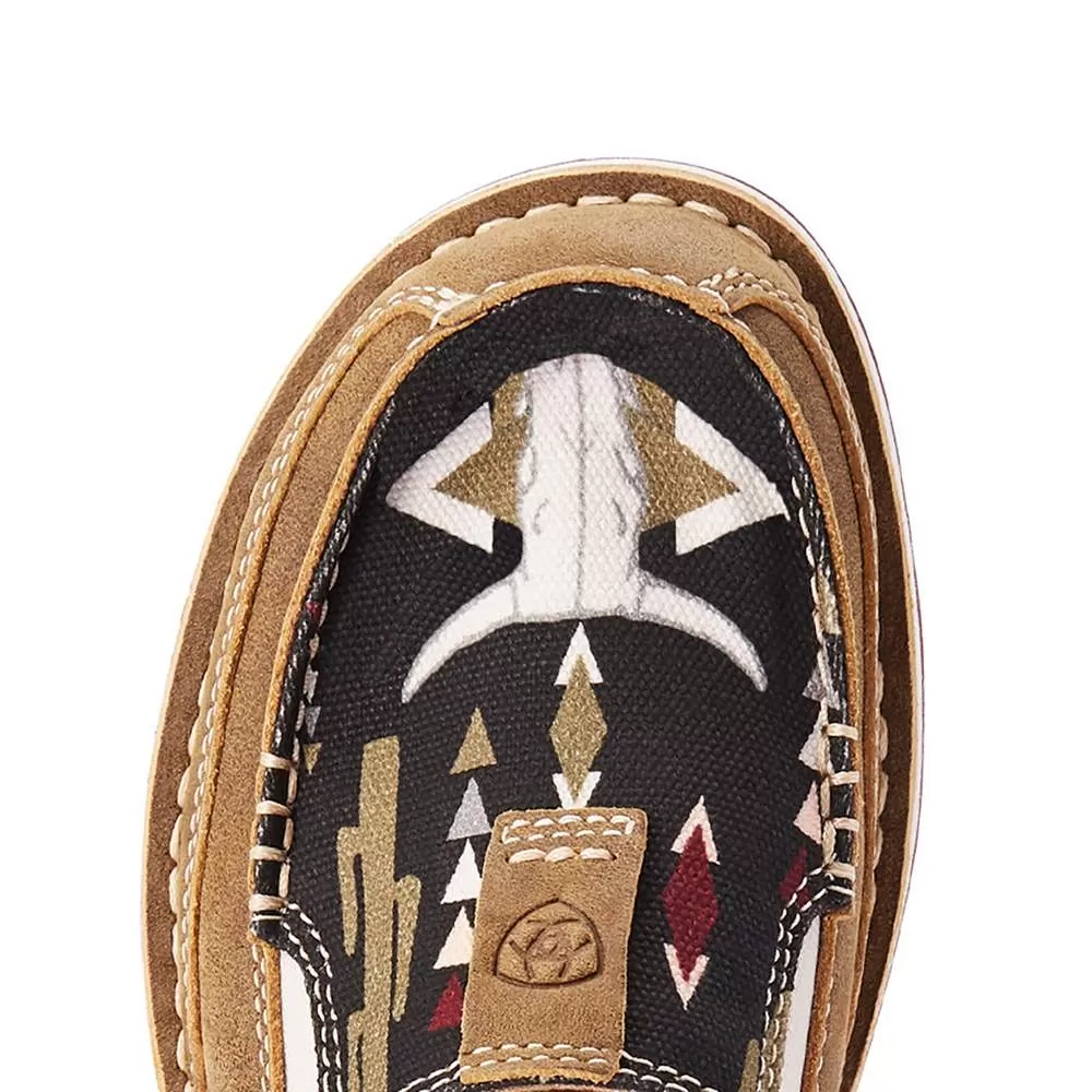 Ariat Womens Brown Bomber/Black Steer Cruiser Casual 6 Ariat Womens Brown Bomber/Black Steer Cruiser Casual - Image 4