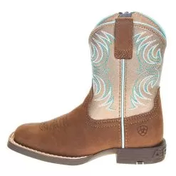 Ariat Childrens Metallic Bronze Cowboy Boot -Western Cowboy Equipment Shop 10038451 2