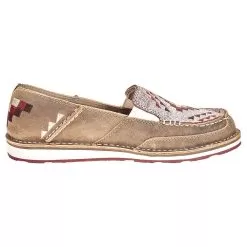 Ariat Women's Ariat Brown Bomber Crackled White Deco Cruiser -Western Cowboy Equipment Shop 10038485 4