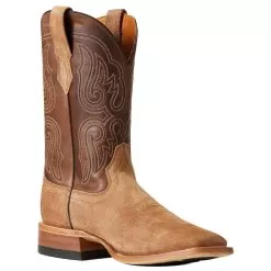 Ariat Men`s Relentless Sic`em Frontier Brown Roughout Cowboy Boots -Western Cowboy Equipment Shop 10040427 3