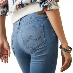 Ariat Women's Perfect Rise Katie Flare Louisiana Jean -Western Cowboy Equipment Shop 10043174 detail03