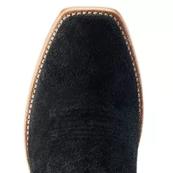 Ariat Men's Futurity Showman Black Roughout Turquoise Top Cowboy Boot -Western Cowboy Equipment Shop 10044498 05