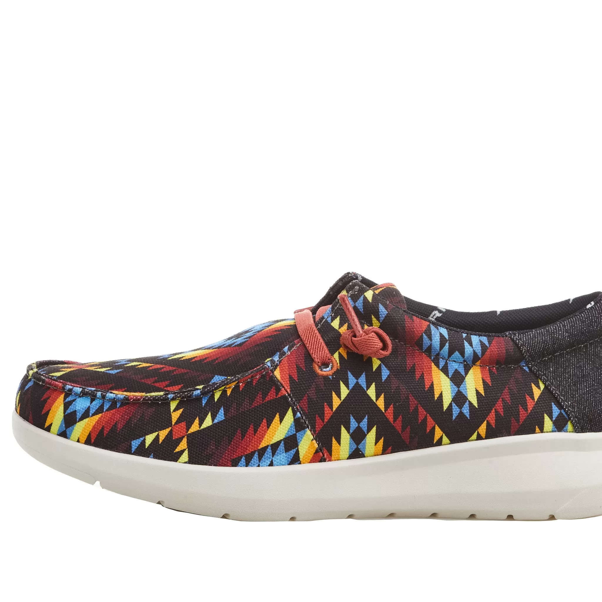 Ariat Men's Hilo Stretch Lace Fiery Aztec Print Dark Denim Casual Shoe 4 Ariat Men's Hilo Stretch Lace Fiery Aztec Print Dark Denim Casual Shoe - Image 2