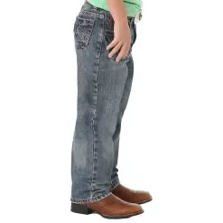 Wrangler Twentyx NO.33 Extreme Relaxed Jean Boys High Noon -Western Cowboy Equipment Shop 1033JLDHN 02