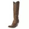 Corral Women's Tan Full Python 15' Snip Toe Boots -Western Cowboy Equipment Shop 104672 default l