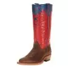 Olathe Boot Company Kid's Red & Blue Spider Web Cowboy Boots -Western Cowboy Equipment Shop 115439 default l