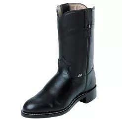Justin Boots Mens Temple Black Pull On Cowboy Boot
