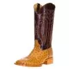 R Watson Boots Men's Antique Saddle Full Quill Ostrich 13in. Volcano Brass Goat Top Boot -Western Cowboy Equipment Shop 116656 default l