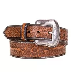 M&F Men's Embossed Concho Belt