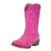 Roper Footwear Kids Roper Riley Pink 9in. Snip Toe -Western Cowboy Equipment Shop 117057 default l