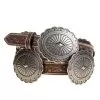 Women's Brown Tooled Leather Concho Belt -Western Cowboy Equipment Shop 120250 default l