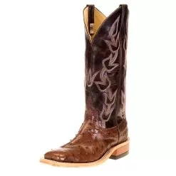 Anderson Bean Women`s Kango Tobac Full Quill Ostrich Chocolate Explosion