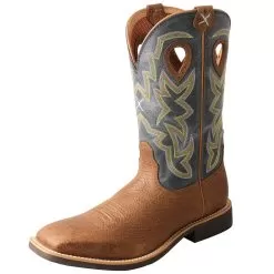 Twisted X Men`s Peanut And Navy Top Hand Cowboy Boot