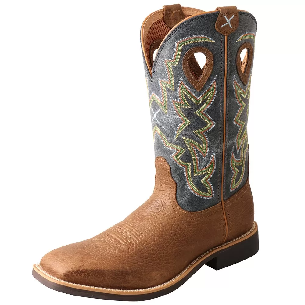 Twisted X Men`s Peanut And Navy Top Hand Cowboy Boot 3 Twisted X Men`s Peanut And Navy Top Hand Cowboy Boot