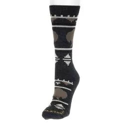 Pendleton Woolen Mills Charcoal Roaming Bison Camp Socks