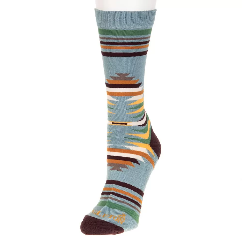 Pendleton Woolen Mills Aqua Falcon CoveCrew Sock 3 Pendleton Woolen Mills Aqua Falcon CoveCrew Sock