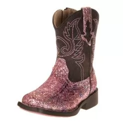 Roper Footwear Girls Footwear Pink Glitter Boot 09-017-1225-2062