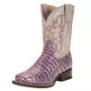 Kids Roper Ali Purple Faux Caiman 8in. Shaft -Western Cowboy Equipment Shop 122596 default l 249ab838 0640 475c a681 ddd7fb6a4301