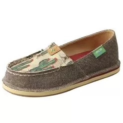 Twisted X Kids Slip On Cactus Print Loafer