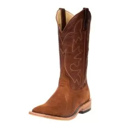 Men's Horsepower Hickory Smoked Bacon Roughout 13in. Brown Top Cowboy Boots