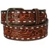 Men's 3D 1-1/2in. Natural Floral Buckstitch Belt -Western Cowboy Equipment Shop 1290 default l