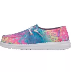 Heydude Kids Hey Dude Wendy Flow Leopard Casual -Western Cowboy Equipment Shop 130129010 WENDY YOUTH FLOW LEOPARD LEFT 03