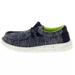 Heydude Kids Hey Dude Wally Stretch Navy Speckle -Western Cowboy Equipment Shop 130132778 03