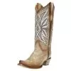 Circle G Women`s Tan Embroidered Snip Toe Boot -Western Cowboy Equipment Shop 134680 default l