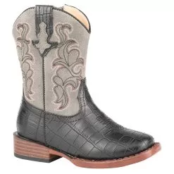 Boys Toddler Roper Gator Boy Square Toe Cowboy Boots