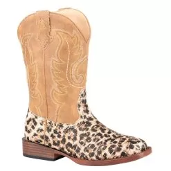Roper Kids Roper Glitter Leopard Cowgirl Boot