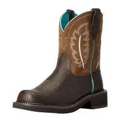 Ariat Women Ariat Dark Cottage/Tan 8` FatBaby Western Boot