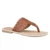 Roper Womens Tan Tooled Leather Thong Sandal
