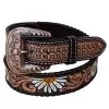 Rafter T Ranch Company Ladies Hand Painted Daisy Belt -Western Cowboy Equipment Shop 136284 default l