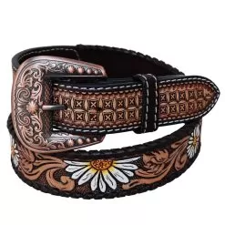Rafter T Ranch Company Ladies Hand Painted Daisy Belt