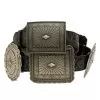 Women's Black Embossed Concho Belt -Western Cowboy Equipment Shop 137181 default l