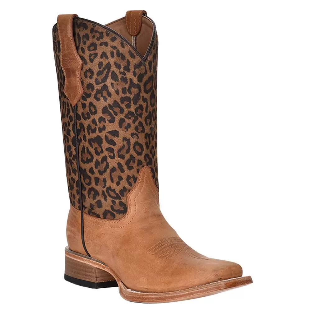 Circle G Kids Honey Leopard Print Top Sq Toe Boot 3 Circle G Kids Honey Leopard Print Top Sq Toe Boot