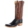 R Watson Boots Men's Black Full Quill Ostrich 13in. Cognac Sinatra Top Boot 1 R Watson Boots Men's Black Full Quill Ostrich 13in. Cognac Sinatra Top Boot -Western Cowboy Equipment Shop 139924 default l