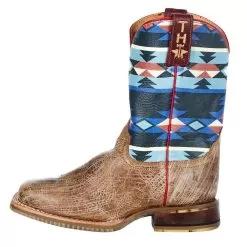 Tin Haul Footwear Tin HaulKids Aztec Bull Skull Cowboy Boot -Western Cowboy Equipment Shop 14 018 0077 0852 41